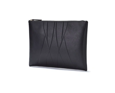 Shop Alesya Orlova Geo Clutch Black