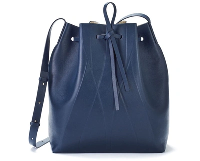 Shop Alesya Orlova Geo Bucket Bag Blue