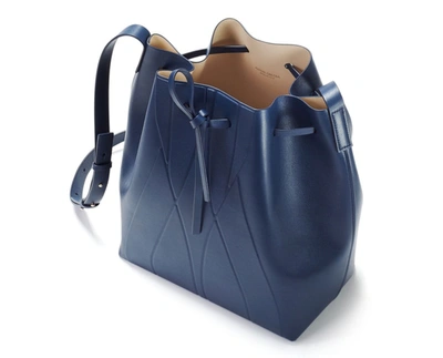 Shop Alesya Orlova Geo Bucket Bag Blue