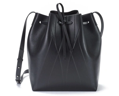 Shop Alesya Orlova Geo Bucket Bag Black