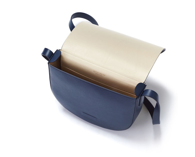 Shop Alesya Orlova Geo Saddle Bag Blue