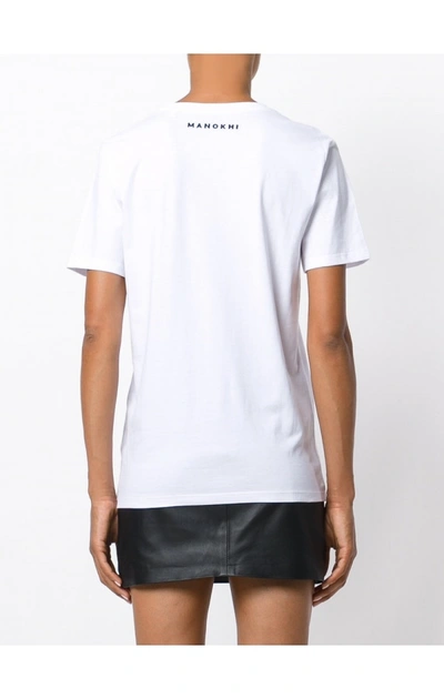 Shop Manokhi T-shirt In White