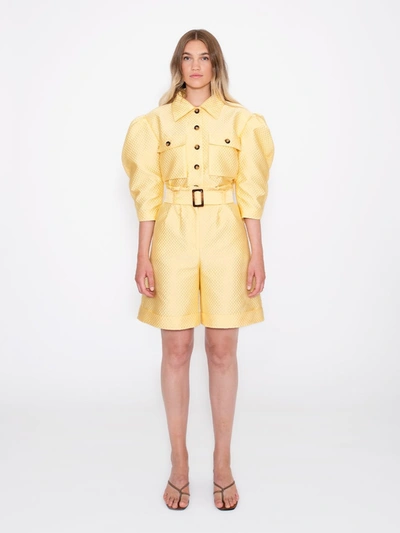 Shop Aéryne Ebba Jacket In Yellow