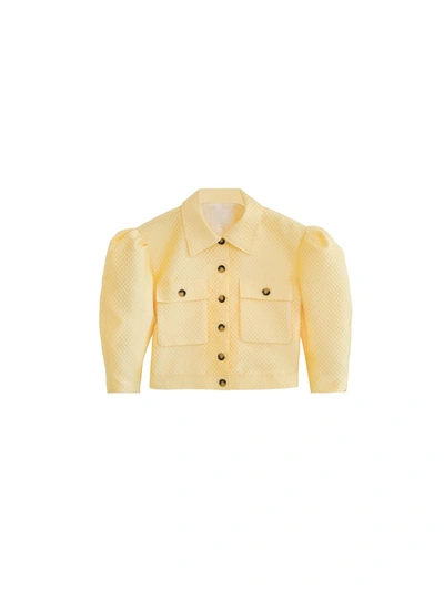 Shop Aéryne Ebba Jacket In Yellow