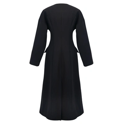 Shop Viktoria Chan Lara Overlapped Jacket – Long In Black