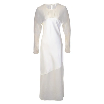 Shop Viktoria Chan Milly Silk Pathed Dress – Ivory