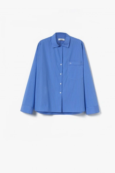 Shop A-line Zen Blue Stripes Pyjama Set In Zen-blue-stripes