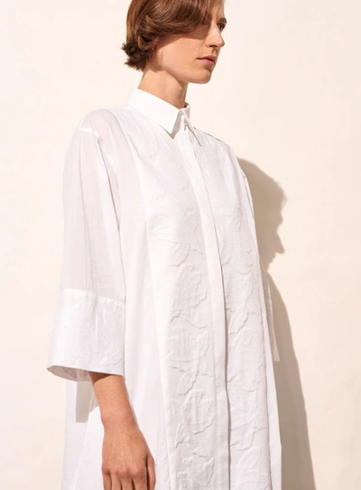 Shop A-line Handcrafted Applique Long Shirt In White