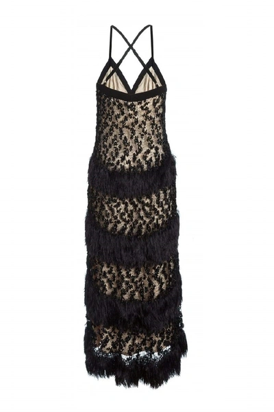 Shop Andreeva Black Sundown Handmade Knit Dress