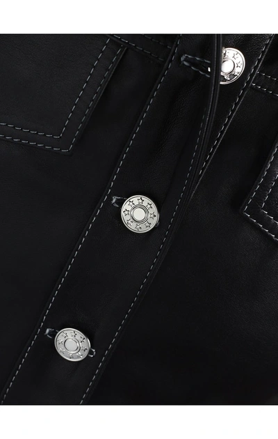 Shop Manokhi Short Oversized Jacket In Black