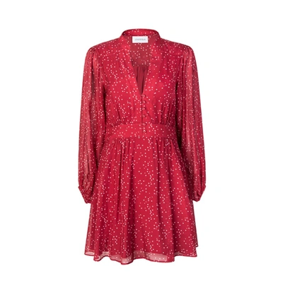 Shop Jenesequa Moscou Silk Dress In Red