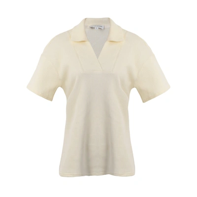 Shop Viktoria Chan Viola Polo Top In Ivory