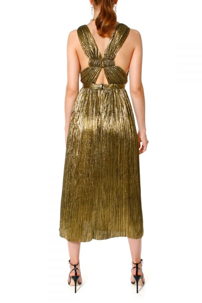 Shop Aggi Dress Marjolaime Soleil D'or In Gold