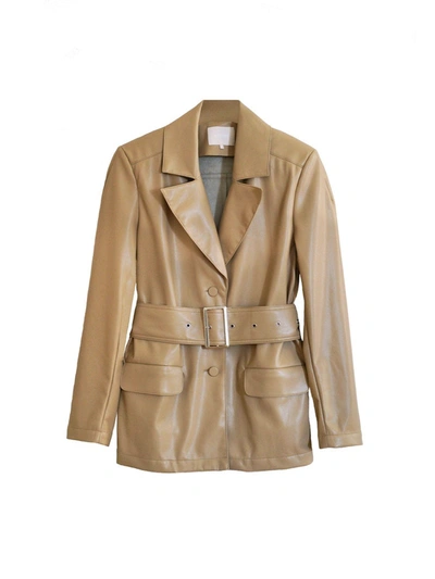 Shop Aéryne Elsa Jacket In Beige