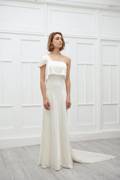 Shop Viktoria Chan Clara Wedding Gown In White