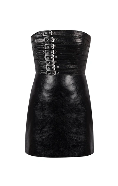 Shop Manokhi Dita Dress In Patent Black