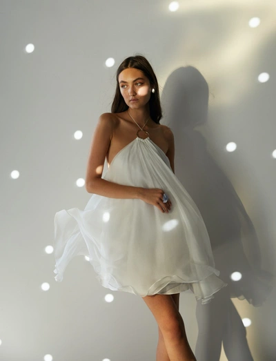 Shop Manurí Isla Dress In Sugar White - Silk