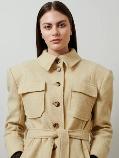 Shop Aéryne Victoire Coat In Beige