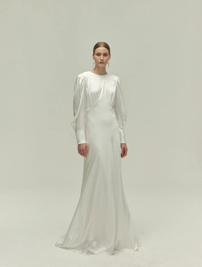 Shop Viktoria Chan Leia Wedding Gown In White