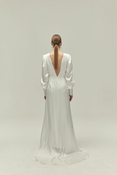 Shop Viktoria Chan Leia Wedding Gown In White