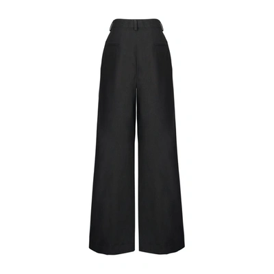Shop Viktoria Chan Bea Pleated Trousers In Black