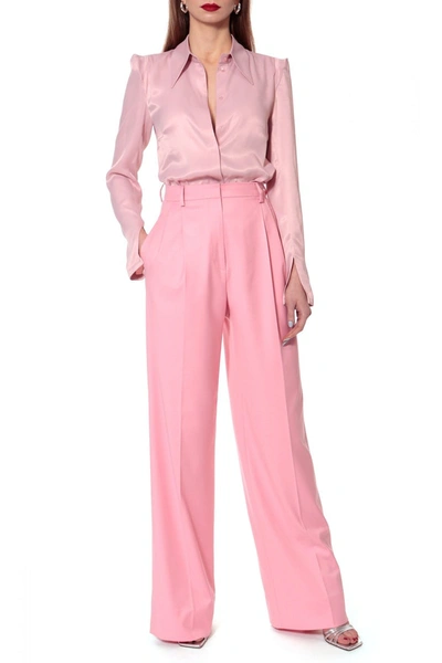 Shop Aggi Trousers Gwen Peony In Pink