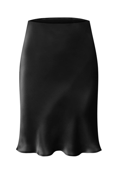 Shop Moye Silk Mini Skirt - Maria Black