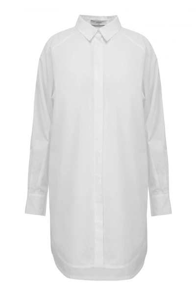 Shop A-line Raglan Sleeves Essential Long Shirt In White