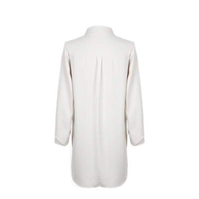 Shop Viktoria Chan Beata Long Shirt In Ivory