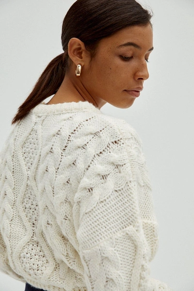 Shop Musier Paris Sweater Vivian In White