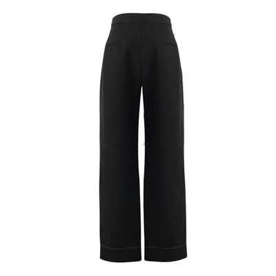 Shop Viktoria Chan Viola Trousers With Side Lines In Black