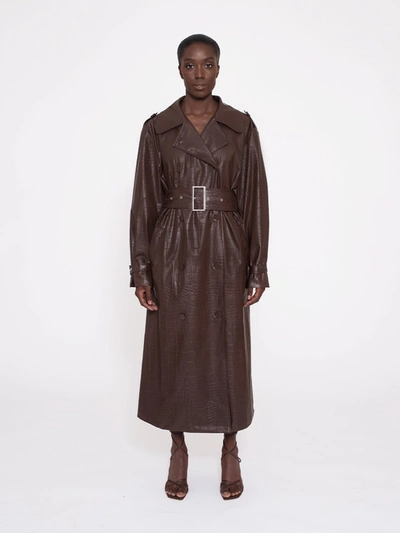 Shop Aéryne Abalone Coat In Brown
