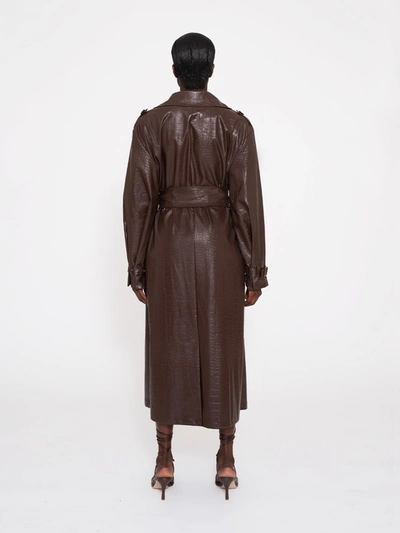 Shop Aéryne Abalone Coat In Brown