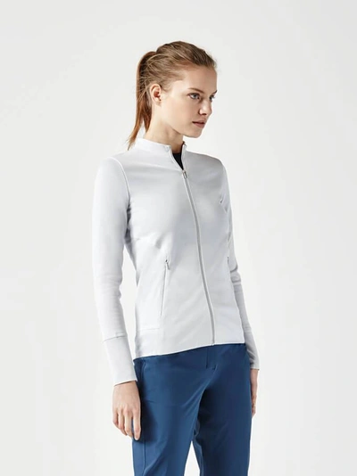Shop Aeance Women's Bonded Merino Jersey Jacket - Archive Offer In Light Grey