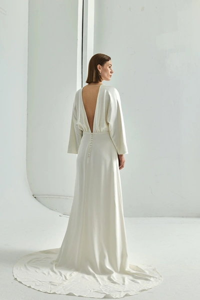 Shop Viktoria Chan Felicia Wedding Gown In White