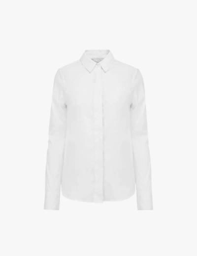 Shop A-line Al-02 Essential Fitted Shirt In White