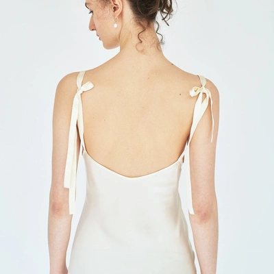 Shop Not Just Pajama | French Lace Silk Slip Dress - White