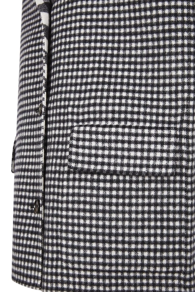 Shop Alicia Audrey The Gilet Black & White Check In Multi Color