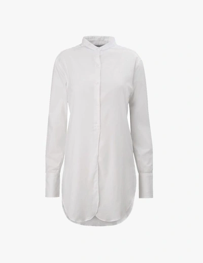 Shop A-line Jungle Long Shirt In White