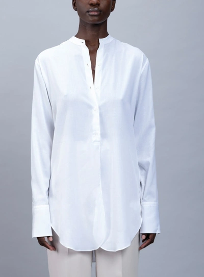 Shop A-line Jungle Long Shirt In White