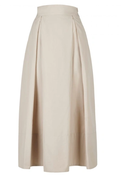 Shop A-line Skirt In Desert-nude-2