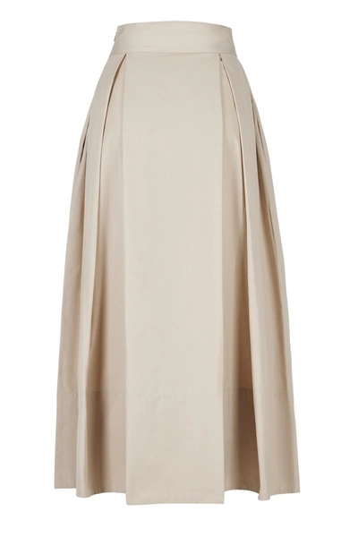 Shop A-line Skirt In Desert-nude-2