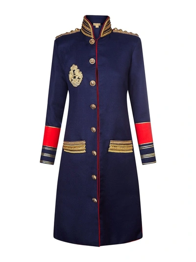 Shop Nadya Shah Navy Regency Jacket In Blue