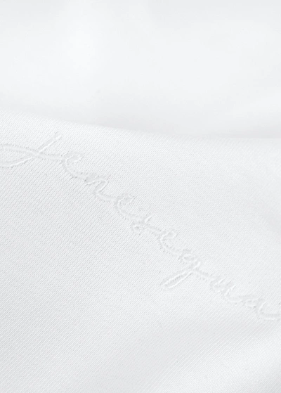 Shop Jenesequa Logo-embroidered T-shirt In White