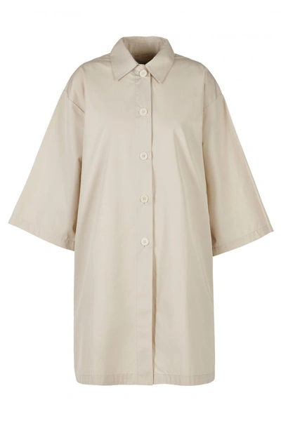 Shop A-line Loose Fit Shirt In Desert-nude-2