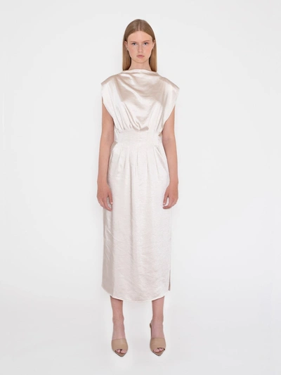 Shop Aéryne Carly Dress In Beige