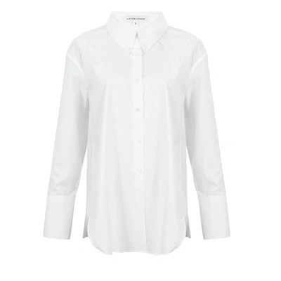 Shop Viktoria Chan Nova Oversized Shirt In White