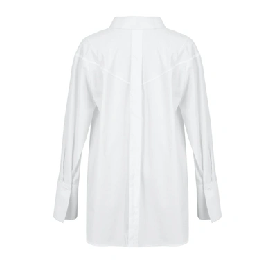 Shop Viktoria Chan Nova Oversized Shirt In White
