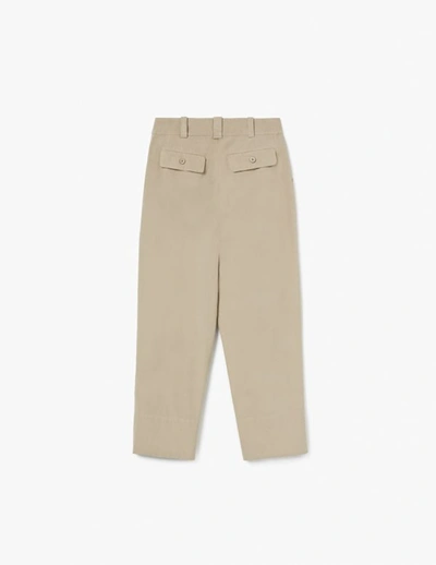 Shop A-line High Waisted Tapered Trousers In Seashell