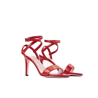 Shop Phare Wrap Ankle Strap Sandal In Rosso